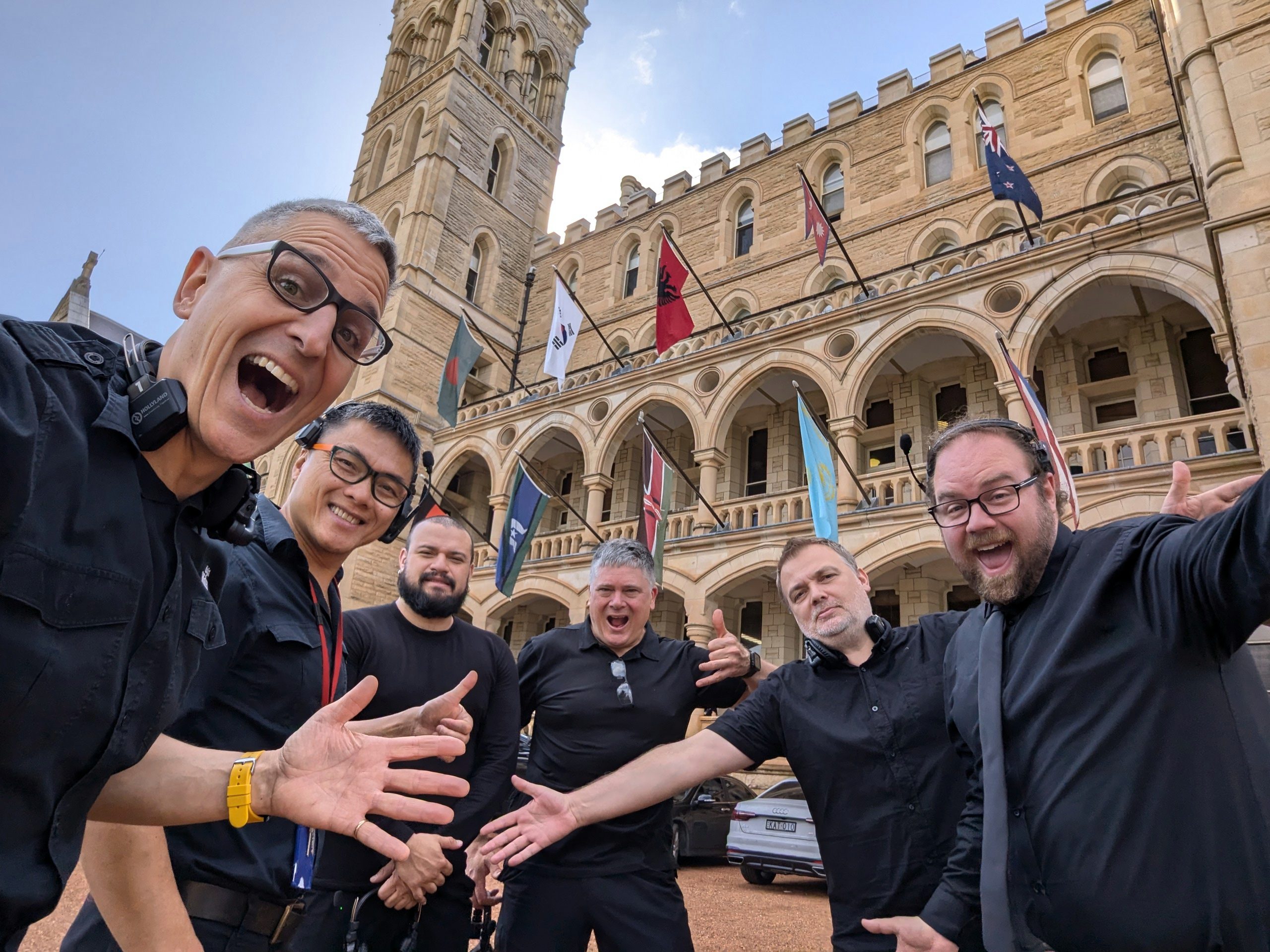 The Digital Video Experts Team after a successful Graduation Livestream Production. We are professional and fun to work with.
